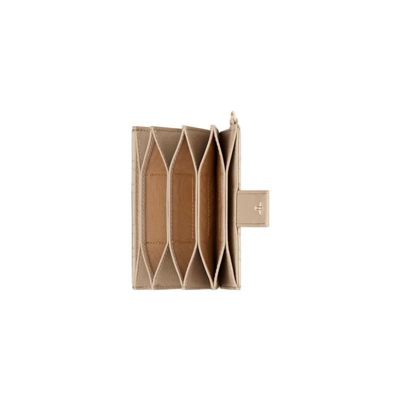 DIOR Lady Dior Patent Leather Calfskin Card Holder Card Holder Women's Sand-3