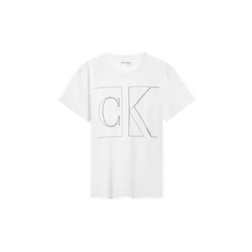 Calvin Klein T-Shirts Men YAA-Moon White