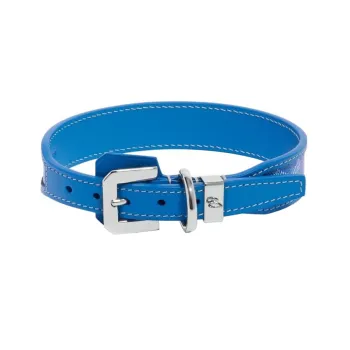 GOYARD Goyardine Canvas With Clamecy Cow Leather Dog Teeth Collar Bag Accessory Unisex Blue