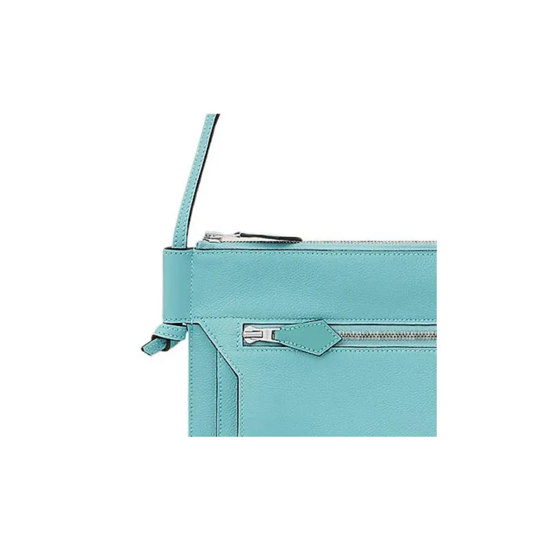 HERMES Ultrapla Evercolor Calfskin Crossbody Bag, Shoulder Bag Small Size Men's-3