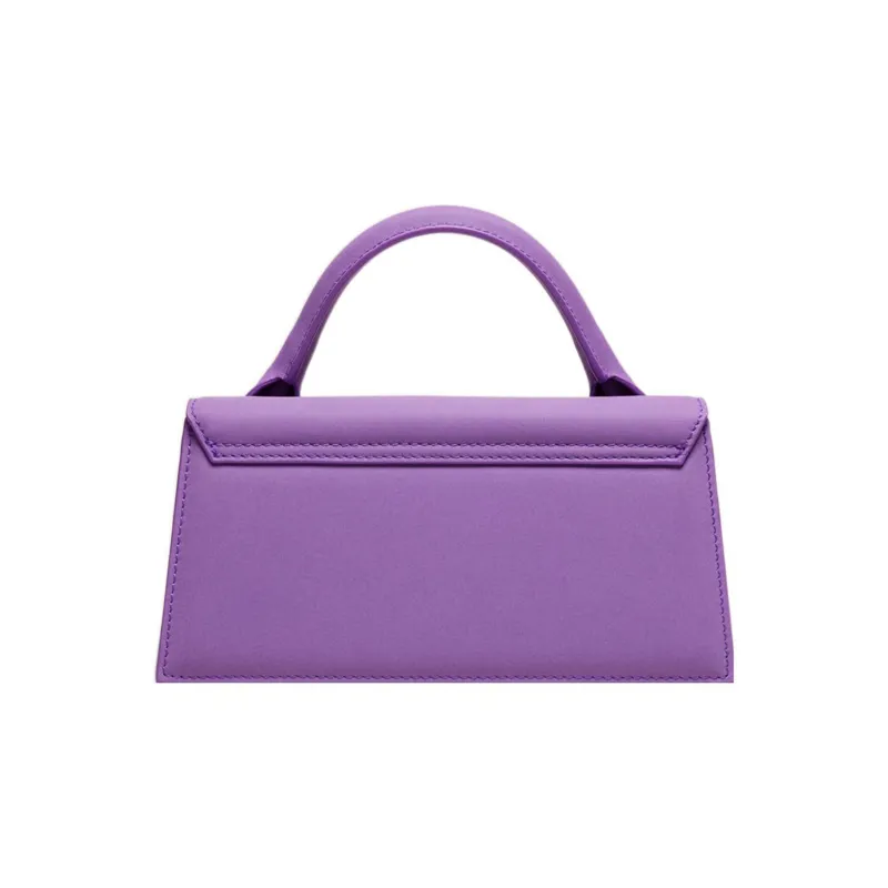 Jacquemus Cow Leather Shoulder Bag Crossbody Bag Handbag Women's Purple-2