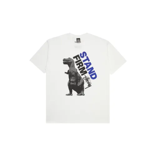 Stussy Dinosaur Series T-Shirts Unisex White