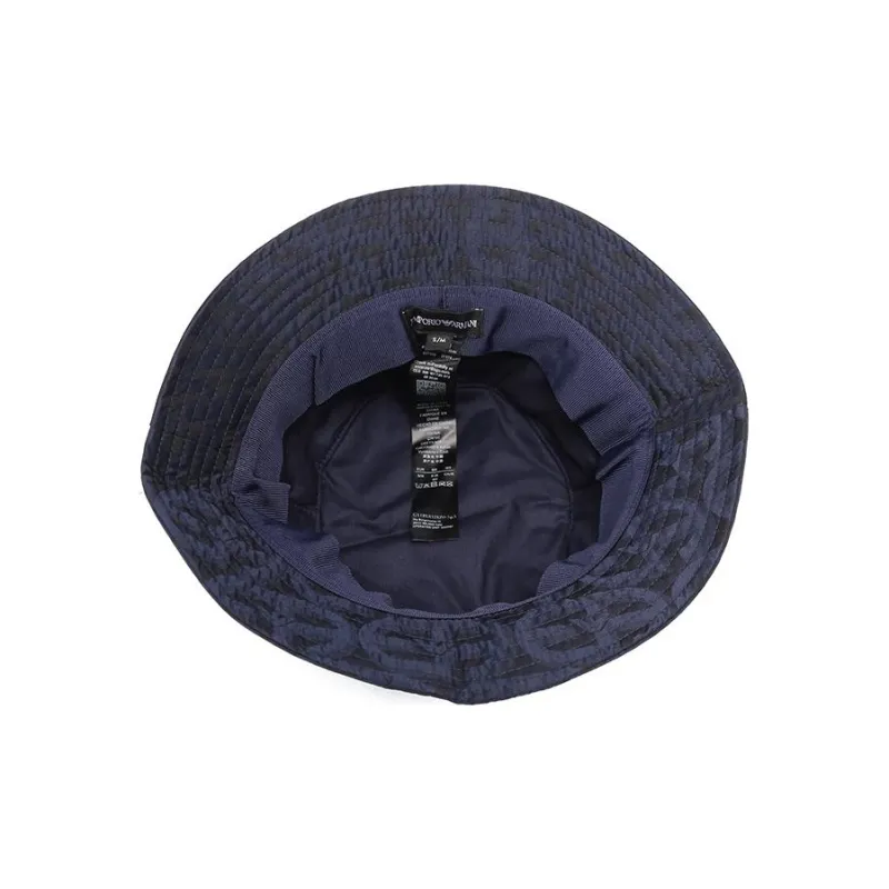 EMPORIO ARMANI SS23 Bucket Hats Men Marine Blue-4