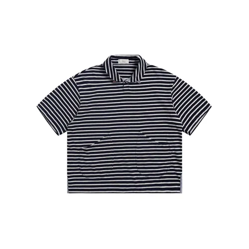 Evi Stub T-Shirts Men Blue/White Stripes