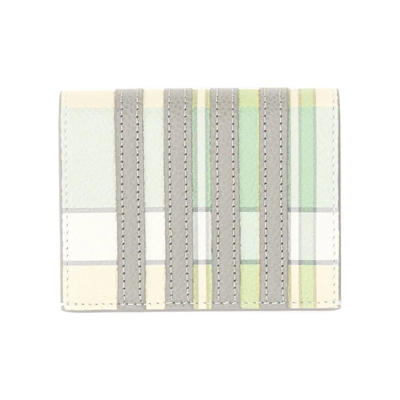 THOM BROWNE Checked Bi Fold Wallet-2