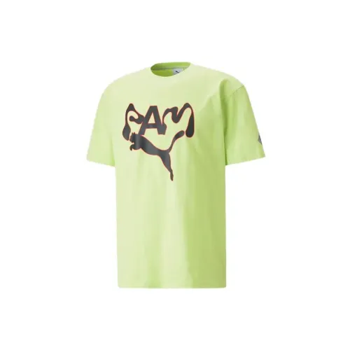 PUMA X P.A.M. Co-branded Version T-Shirts Unisex Fluorescent Green