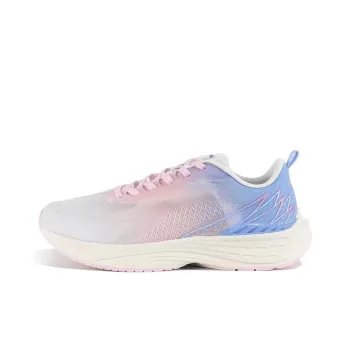 361° Flying Fish 3.0 Cushioning, Slip Resistant, And Abrasion Resistant Low Top Running Shoes Women's White Pink Blue