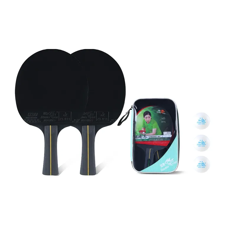 DOUBLEFISH Ping Pong Paddles Unisex All Wood Red-1
