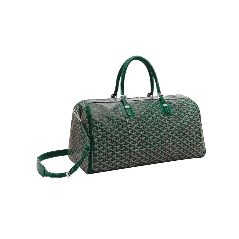 GOYARD Cow Leather Dog's Teeth Bag Straps Medium Size Unisex Green-1