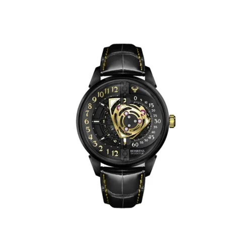 BEHRENS 오토매틱 메커니컬 무브먼트 남녀공용 로터 컬렉션 중국 시계 42mm*13.6mm*23mm 골든
