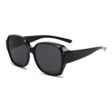 Bright Black Frame with Black Gray Lens