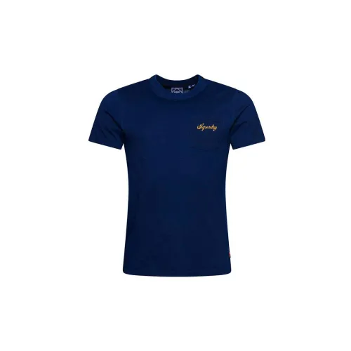 SUPERDRY T-Shirts Men Blue