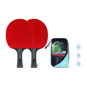 DOUBLEFISH Ping Pong Paddles Unisex All Wood Red