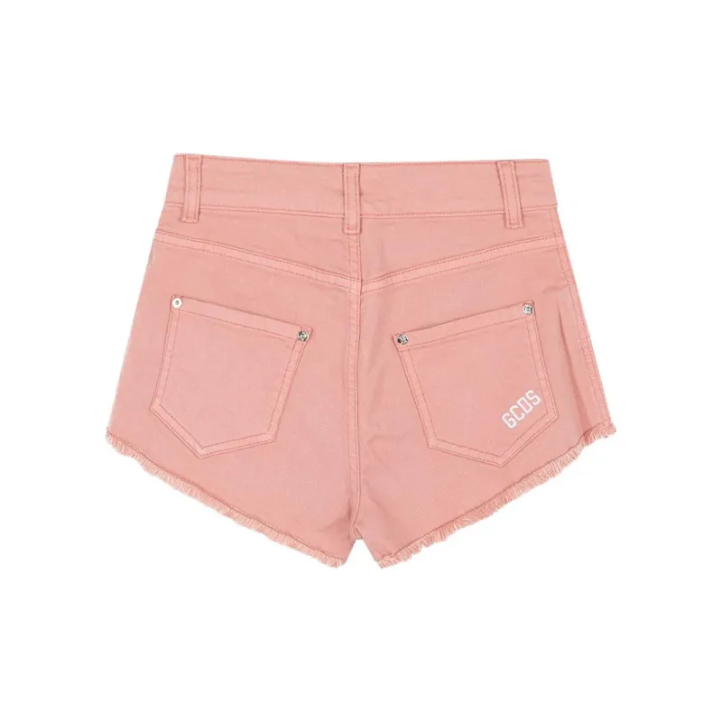 GCDS Denim Shorts Women's Pink-1