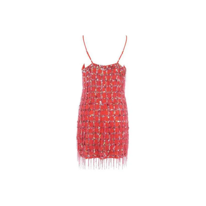 GUESS Slip Dresses Women's Red-1