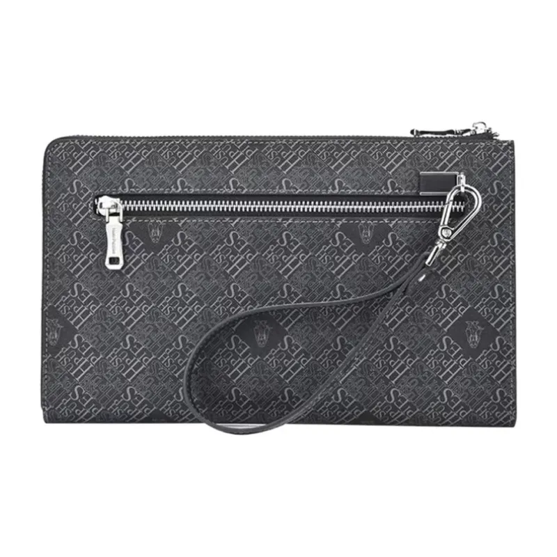 Hush Puppies Recycled Fabric Wallet Clutch Regular Men's Black-2
