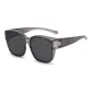 Matte Gray Frame with Black Gray Lens