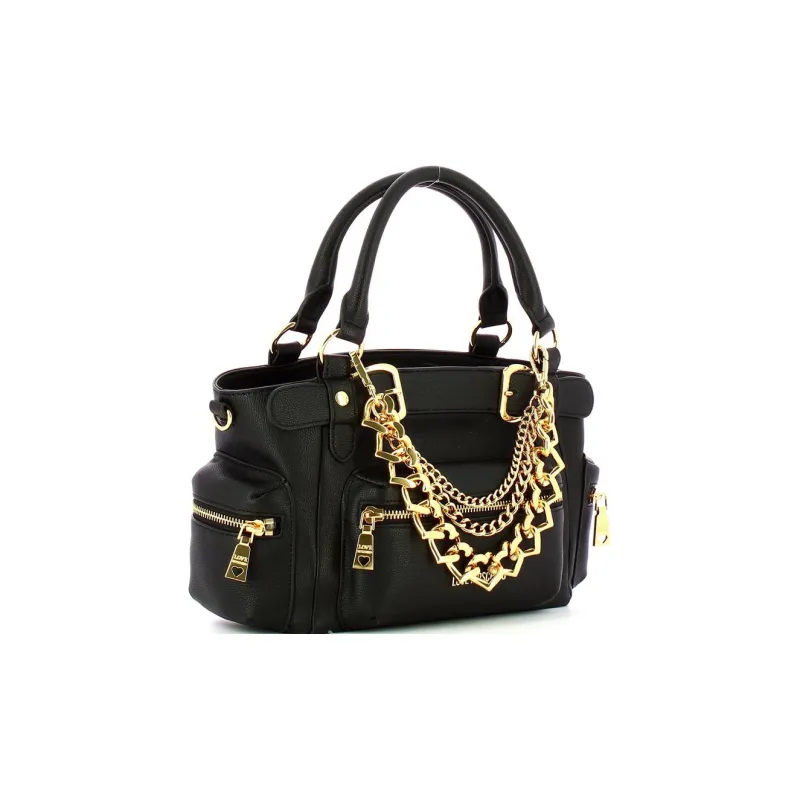 LOVE MOSCHINO Polyurethane Shoulder Bag, Crossbody Bag, Handbag Women's Black-1