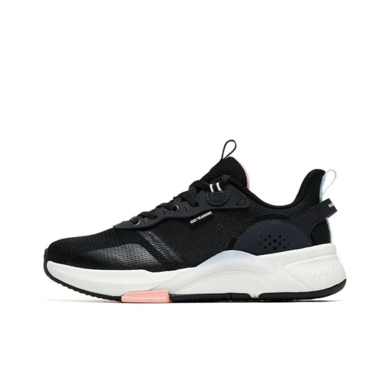 QIAODAN Cushioning Anti-Slip And Wear-Resistant Low-Top Running Shoes Women's Black-0