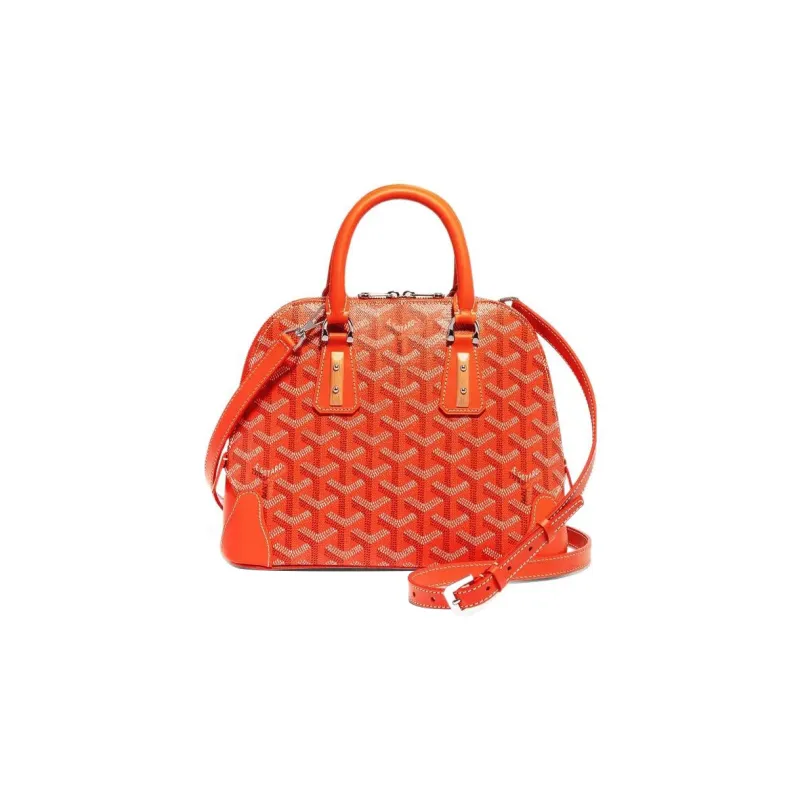 GOYARD Cow Leather Dog's Teeth Bag Strap Unisex Orange-1