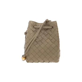 Bottega Veneta Sheepskin Bucket Bags Shoulder Bag Crossbody Bag Women's Light Brown