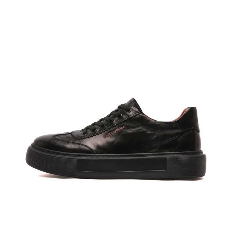 Anthony Miles Stylish Skateboarding Shoes Men's Black-0