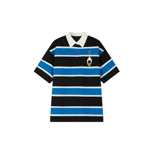 UOOYAA Polo Shirts Women's Black/Blue