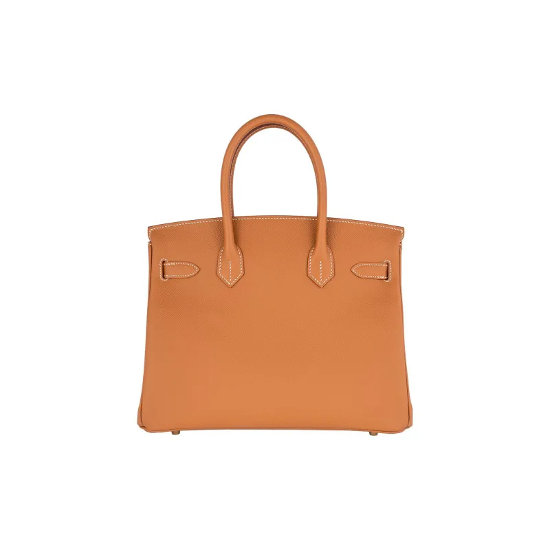 HERMES Birkin Epsom Cow Leather Birkin Bag Handbags Regular Women's 37 Gold Gold Brown-3