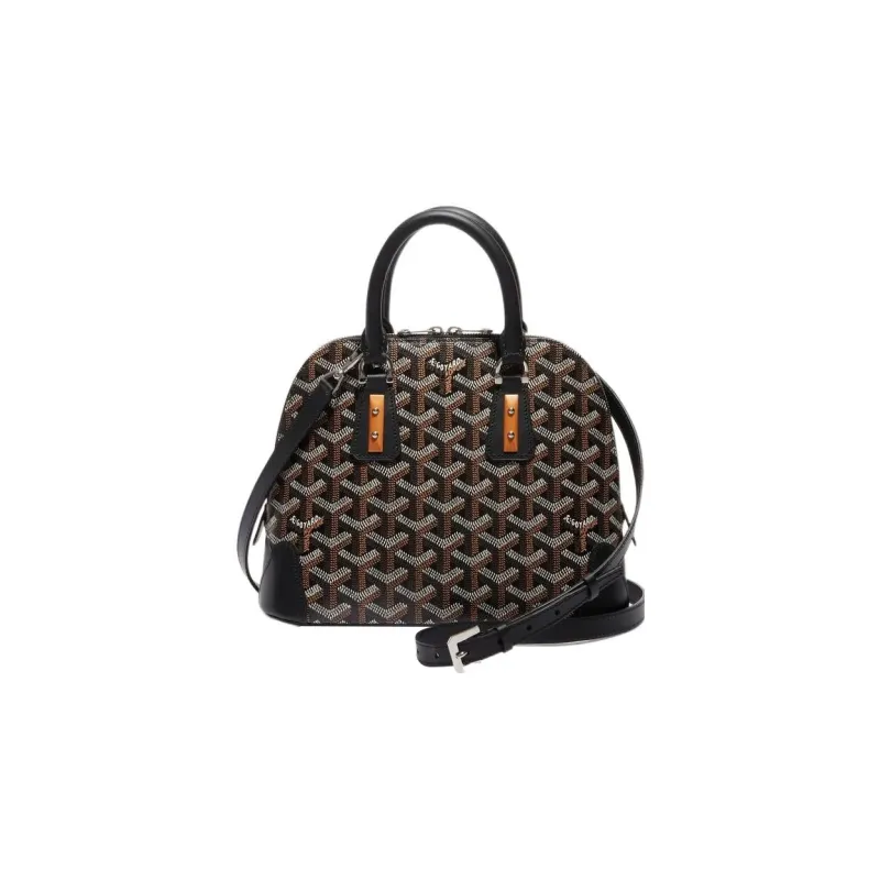 GOYARD Cow Leather Bag Straps Unisex Black-1