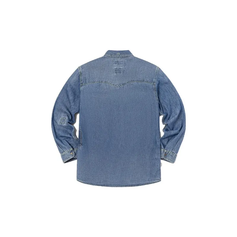 Lee Shirt Men's Medium Dark Blue-1