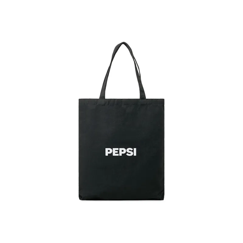 Pepsi Fabric Canvas Bag, Shoulder Bag Unisex Black/Ecru-1