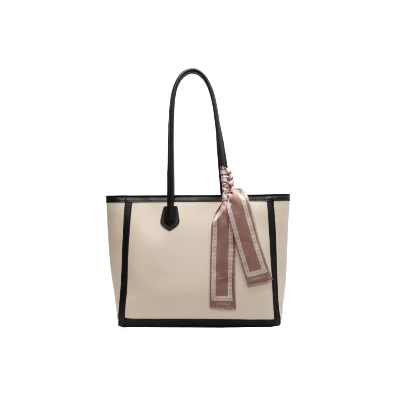 JANE KLAIN PU Tote Bag, Shopping Bag, Handbag, Shoulder Bag Regular Women's Black/White & Coffee/White & Black-6