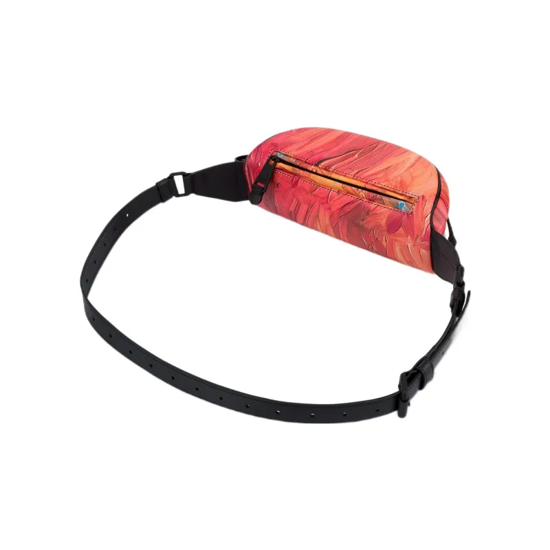 MOSCHINO Calfskin Shoulder Bag Backpack Fanny Pack Regular Women's Orange-2
