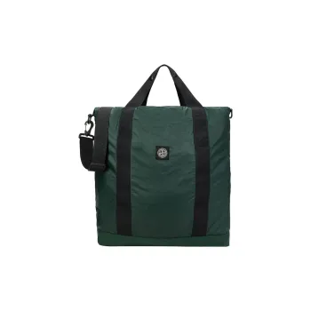 STONE ISLAND Cotton Tote Bag Shopping Bag Crossbody One Shoulder Handbags Men's Dark Green