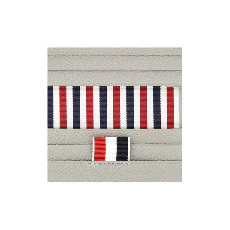 THOM BROWNE Checked Bi Fold Wallet-4