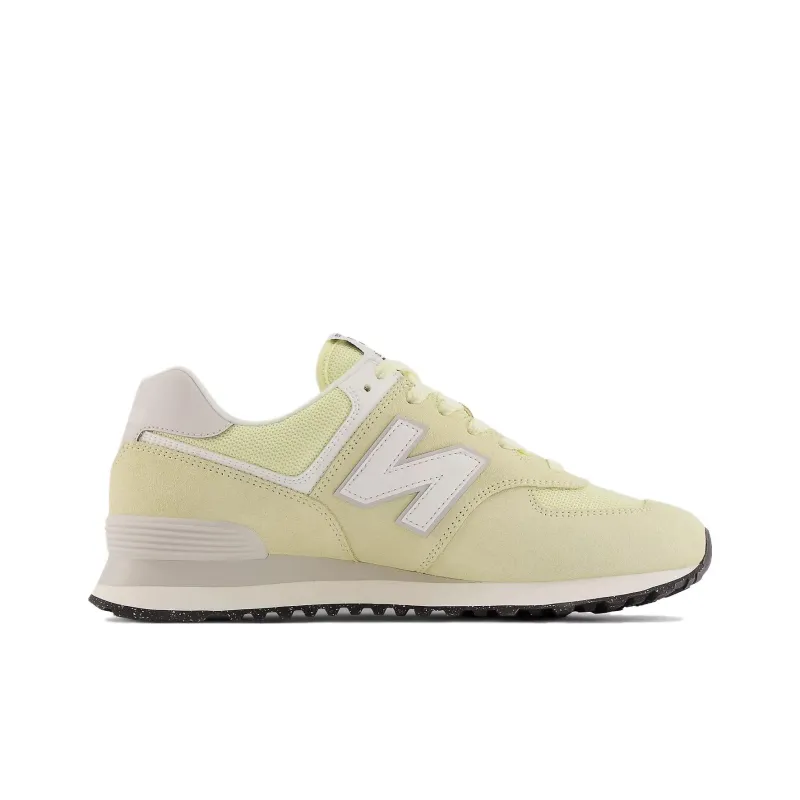New Balance NB 574 Slip Resistant, Abrasion Resistant, Lightweight Low Top Running Shoes Unisex Yellow Gray-1