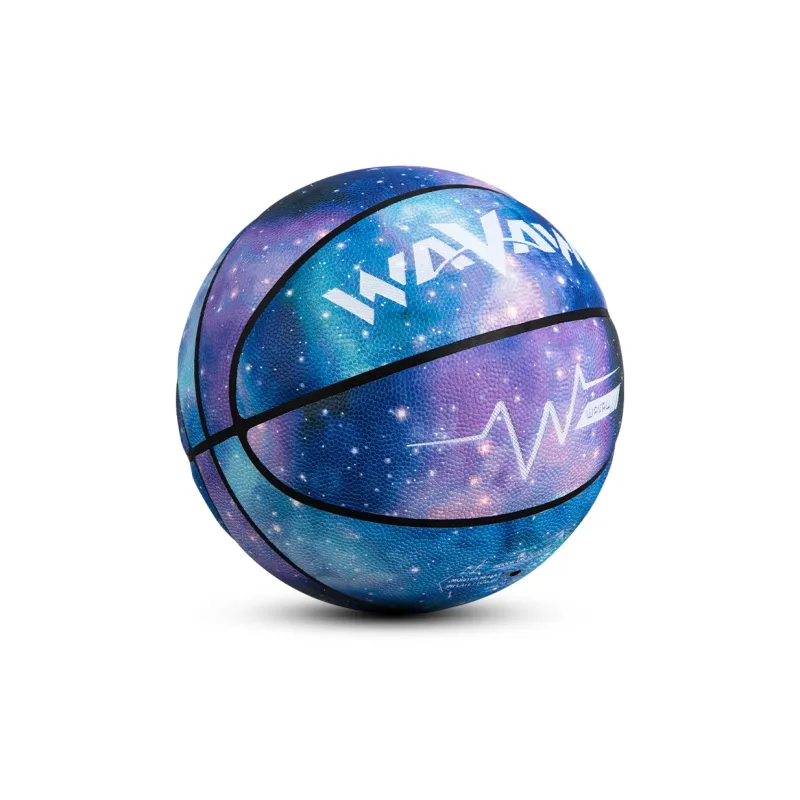 WAVAW Colorful Series Microfiber Leather Basketball Starry Blue Size 7 Training Unisex-1