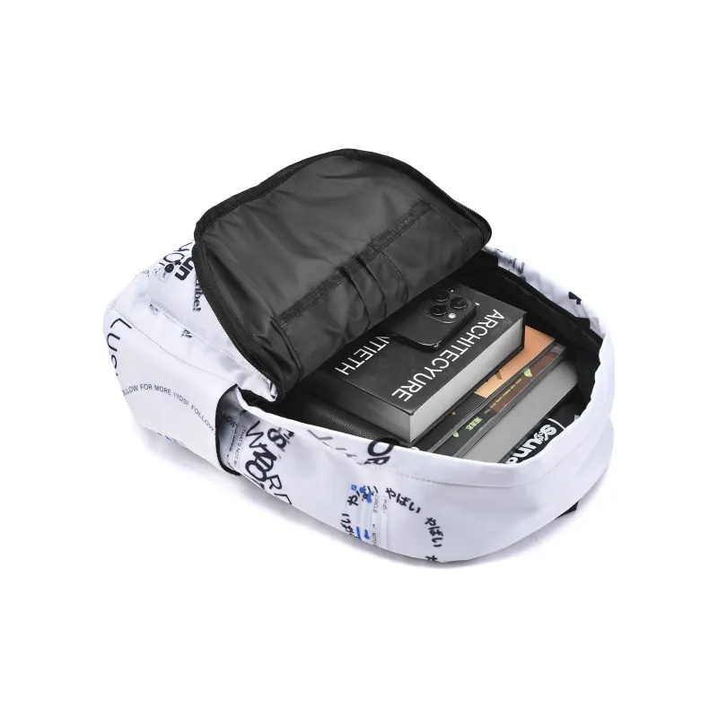 ONRF SOUNDBYTE Collaboration Polyester Backpack Regular Unisex White-2