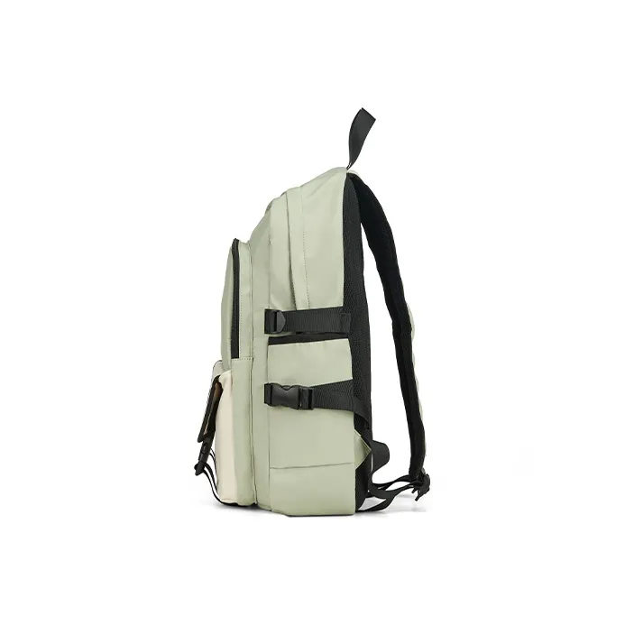 KEYSTREET Fabric Travel Bags Backpack Regular Unisex Ecru/Black/Light Green/Blue-16