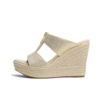 MICHAEL KORS Abrasion Resistant Slide Slippers Women's Gold