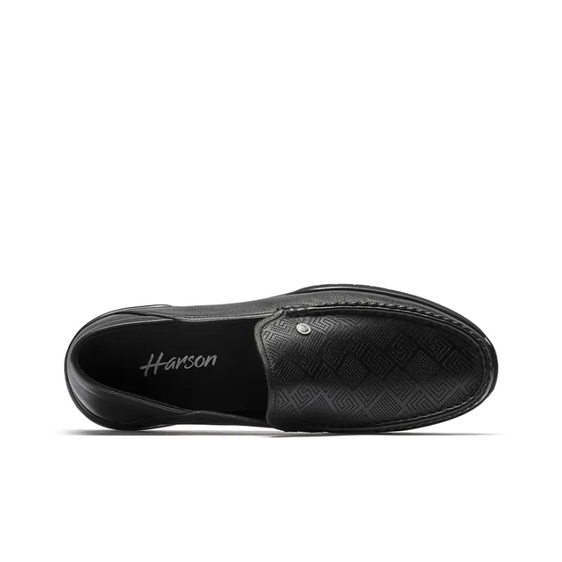 HARSON Dress Shoes Men Low Top Black/White-1