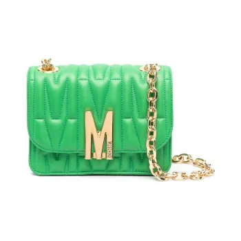 MOSCHINO Sheepskin Crossbody Bag Shoulder Bag Women's Green