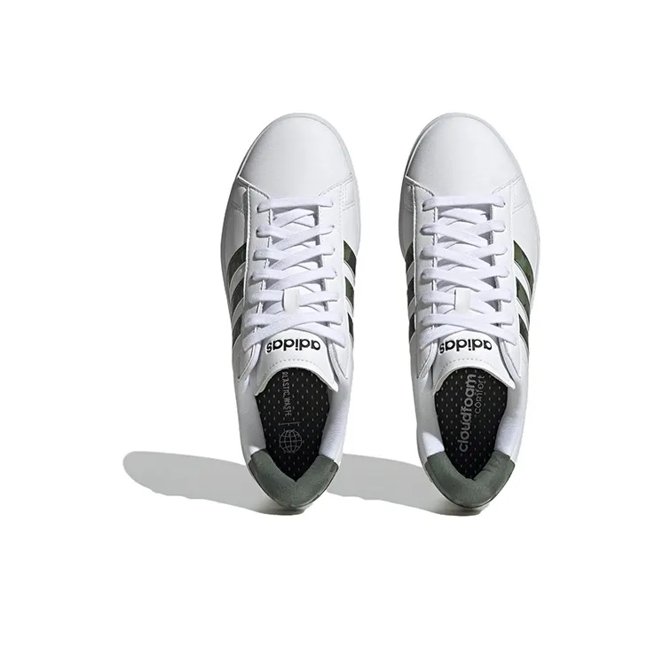 Adidas Grand Court Cloud White Green Oxide-4