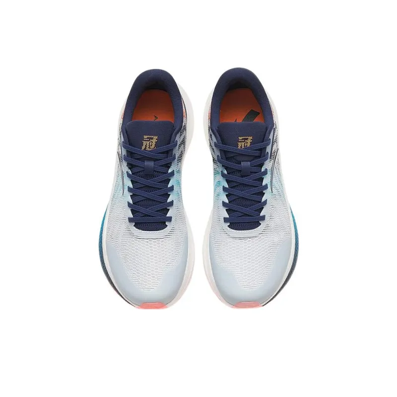 Anta Champion 2nd Gen Anti Slip Wear Resistant Low Top Running Shoes Men's Gray Blue Orange-1