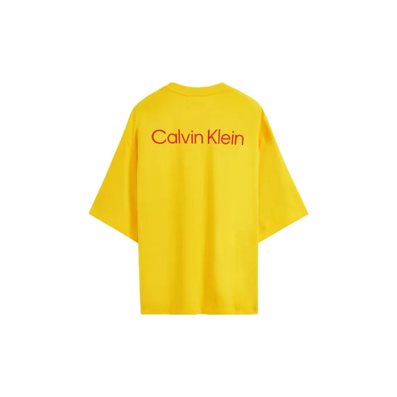 CALVIN KLEIN T Shirt Unisex Bright Yellow-1