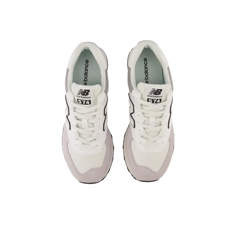 New Balance 574 Grey Suede White-3