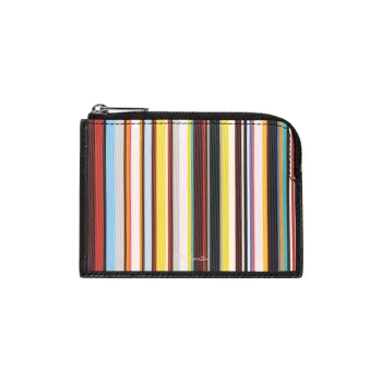 Paul Smith Signature Stripe Zip Up Wallet