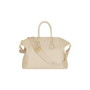 GIVENCHY Antigona Calfskin Handbag Shoulder Bag Crossbody Bag Small Size Women's Beige