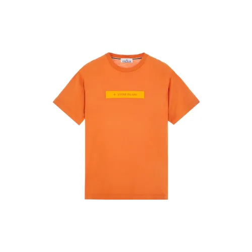 STONE ISLAND T-Shirts Unisex Saffron