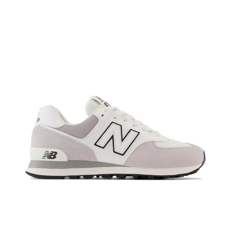 New Balance 574 Grey Suede White-1